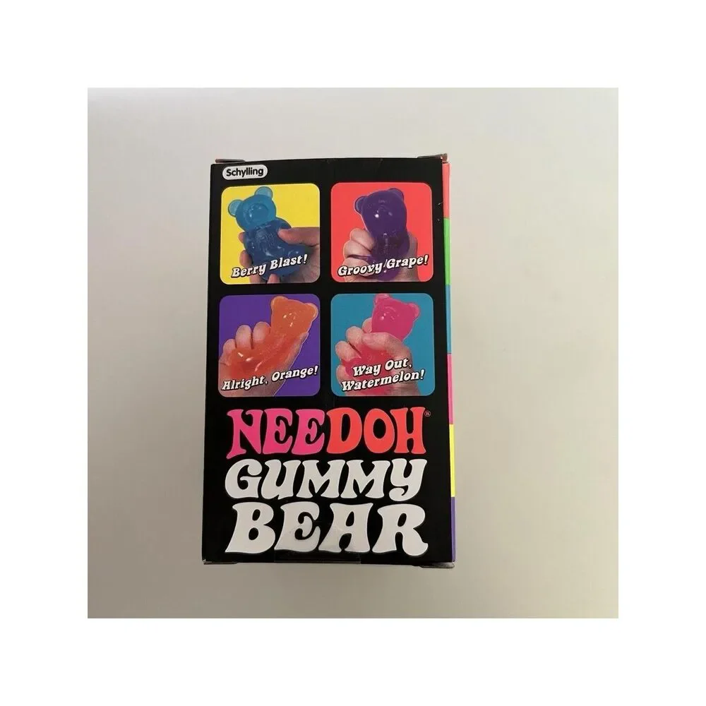 Schylling NeeDoh Gummy Bear Orange Fidget Stress Toy Squishy Nee Doh New In Box